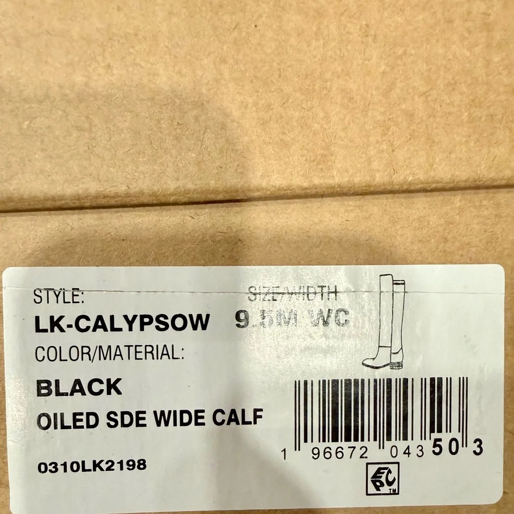 Lucky Brand Black Suede Calypsow‎ Over the Knee Wide Calf Boots